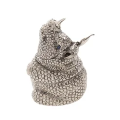 Accendino in argento sterling Rhino