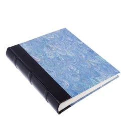 Album fotografico in pelle blu