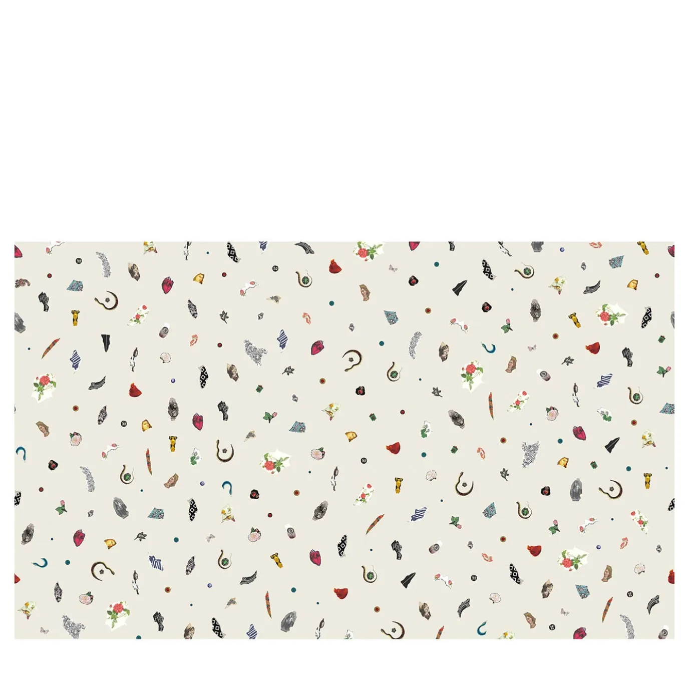Alphabet Cream Luca Artioli Carta da parati