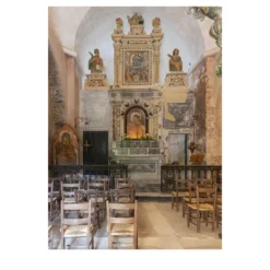 Altare della chiesa di Santa Maria dell'Alto Stampa fotografica