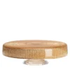 Alzata per Torta in Vetro Cognac Glitter Noel