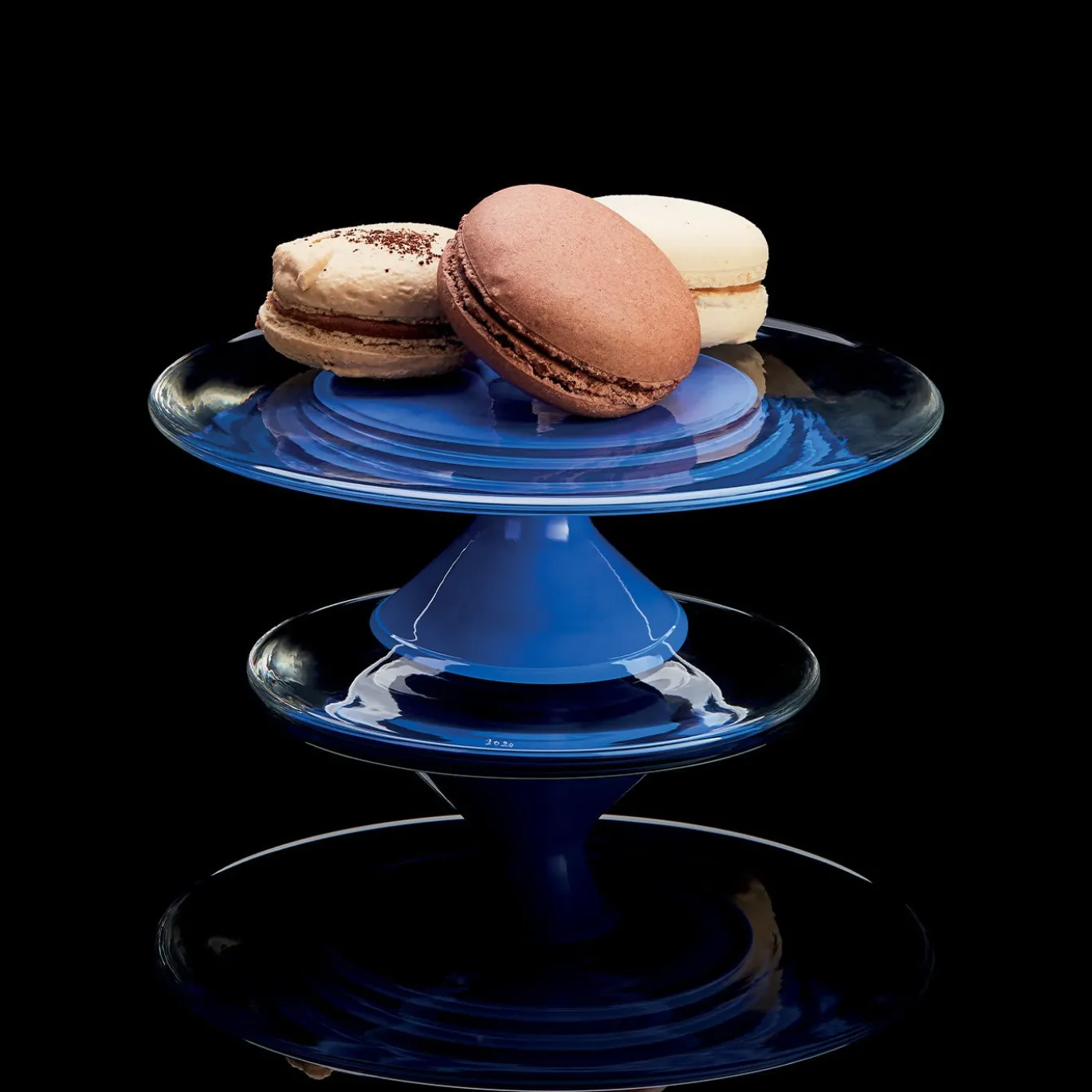 Alzata per torta Madeleine Blu Lapis