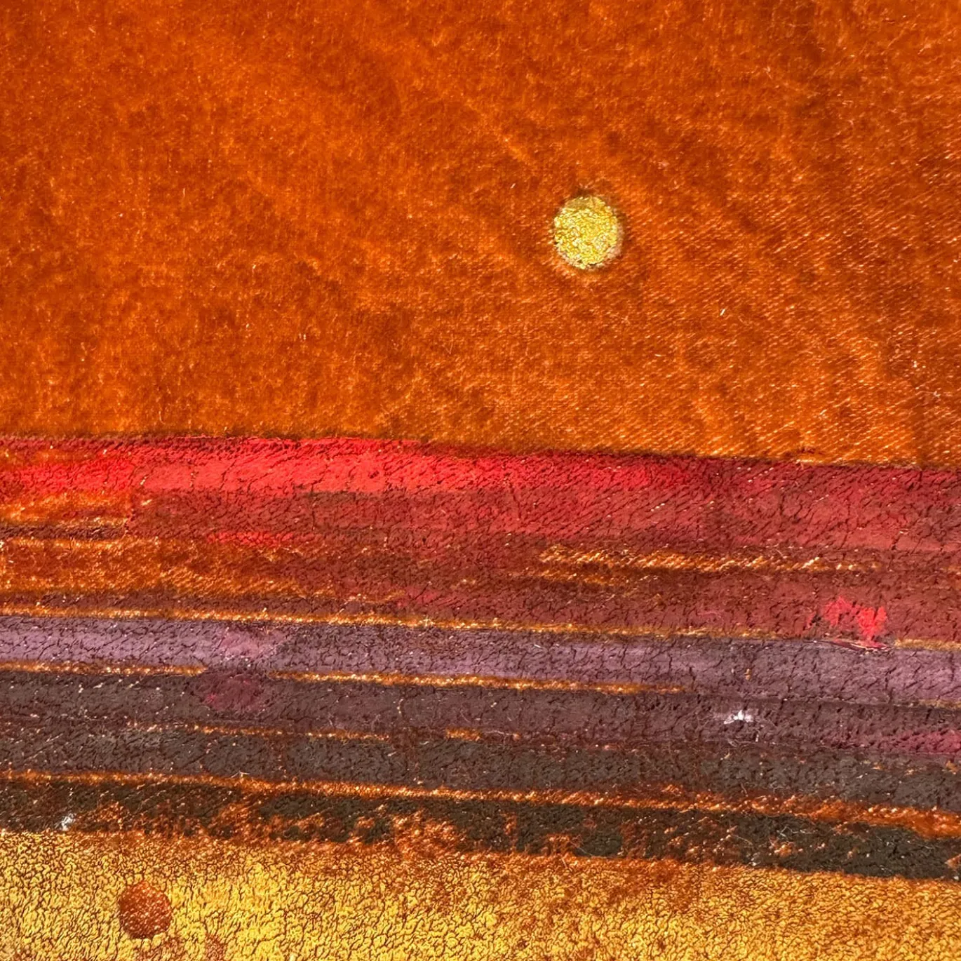 Arazzo Dipinto a Mano Foglia Marrone Deserto