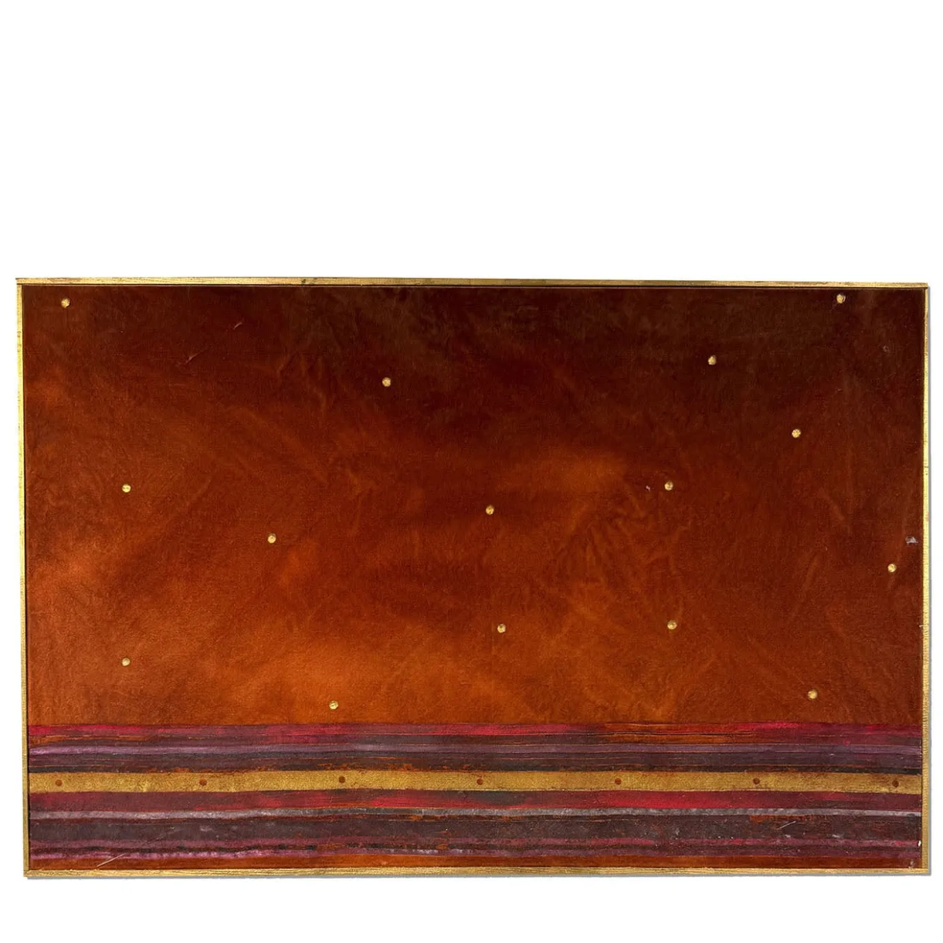 Arazzo Dipinto a Mano Foglia Marrone Deserto