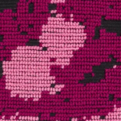 Arazzo Fantasma Rosa e Nero in lana di Anna Galtarossa