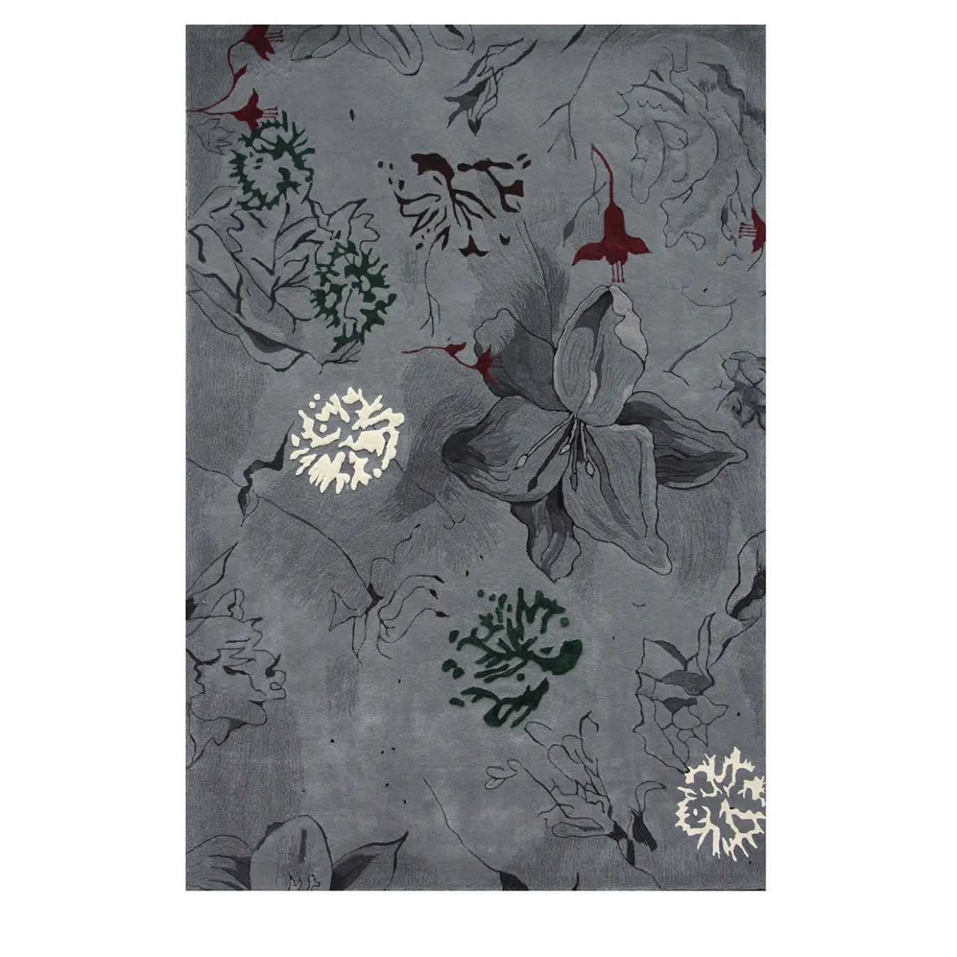 Arazzo grigio Flower Power 2
