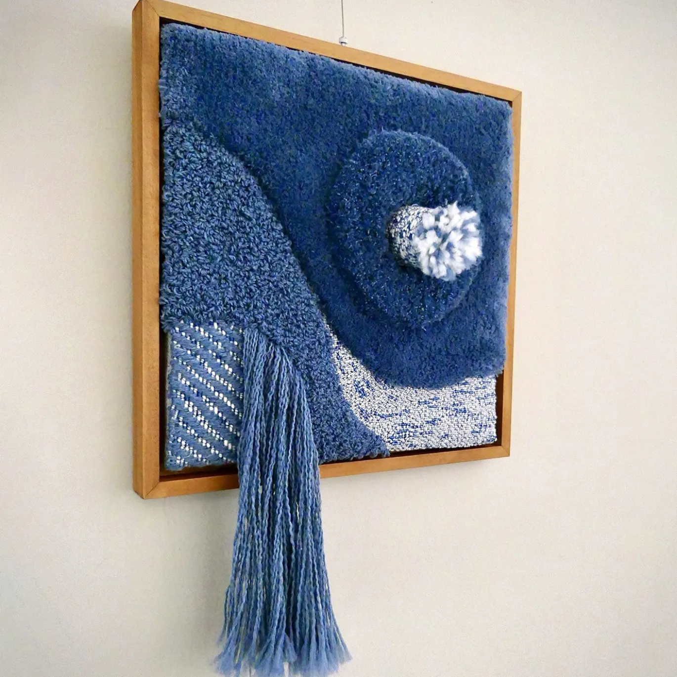 Arazzo Quadrato Rumours Blue II