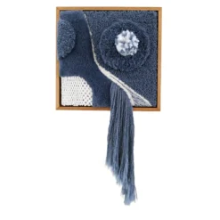 Arazzo Quadrato Rumours Blu I