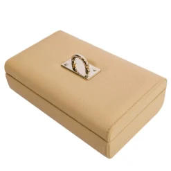 Arc Long Cream White Jewelry Chest