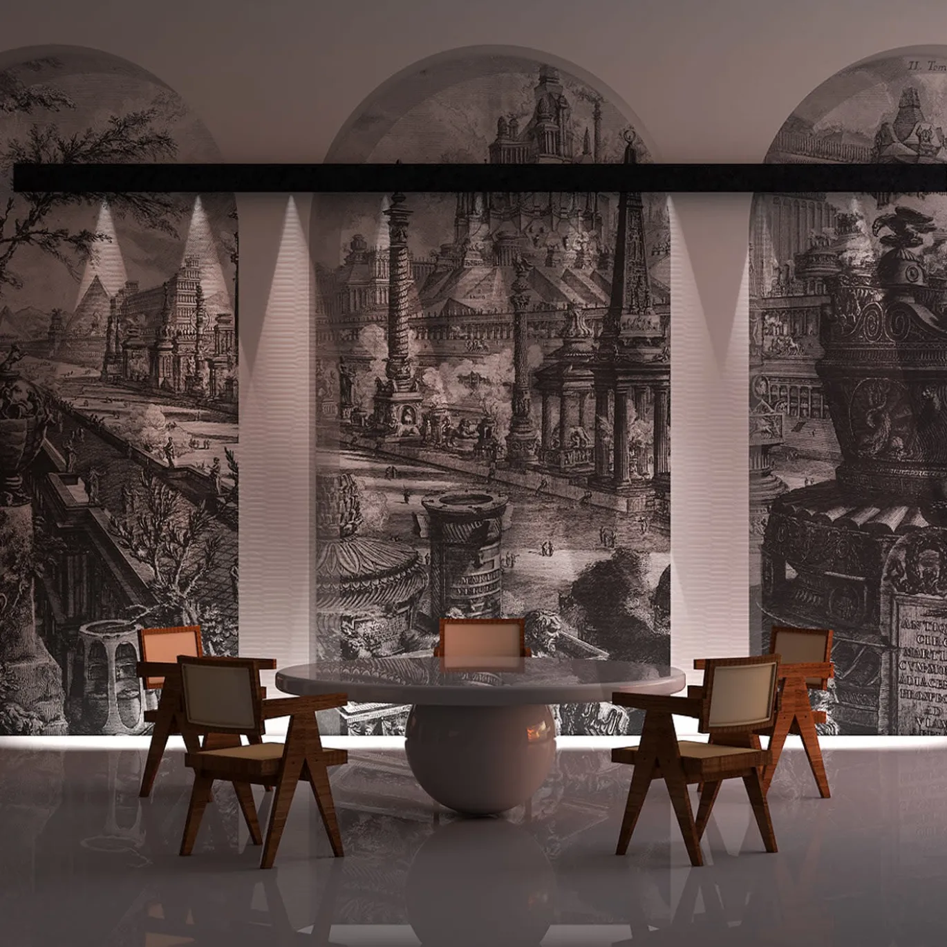 Arco Civitas Aeterna Piranesi22 Carta da parati