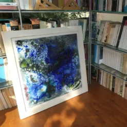 Avvistamenti Lunari - Pannello decorativo in ceramica 2019 di Ennio Nonni