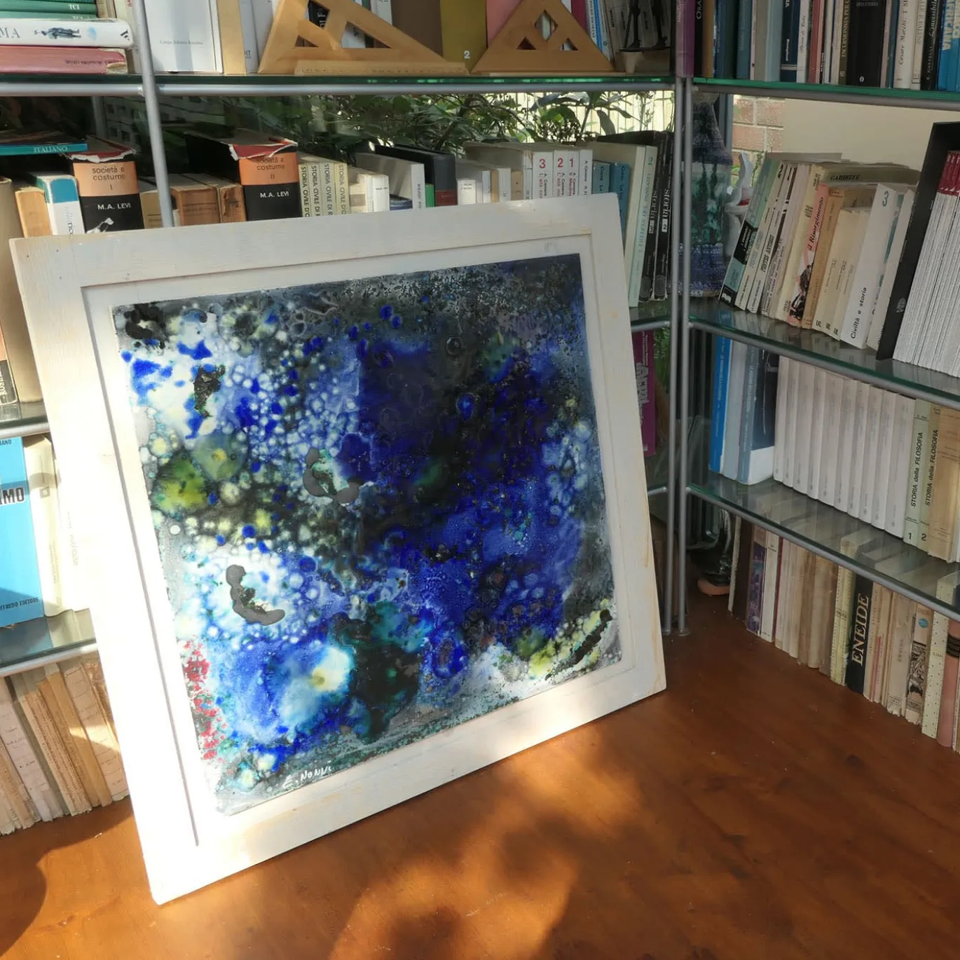 Avvistamenti Lunari - Pannello decorativo in ceramica 2019 di Ennio Nonni