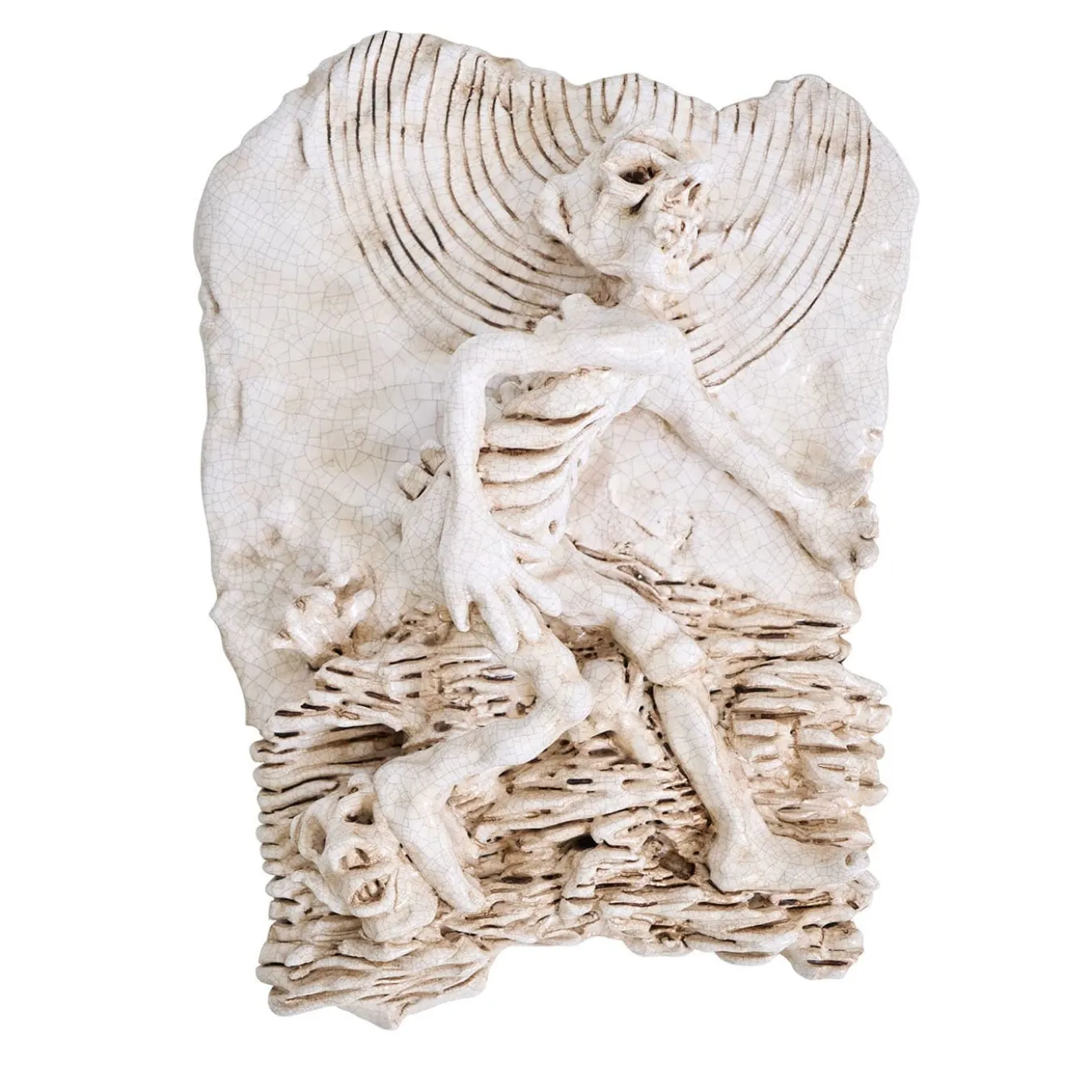 Bassorilievo in Ceramica Tarocchi Tricky L'Arcano Senza Nome XIII