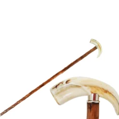 Bastone da passeggio con dente di facocero