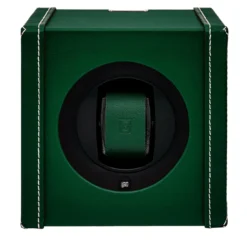 Bauletto porta orologi in pelle verde