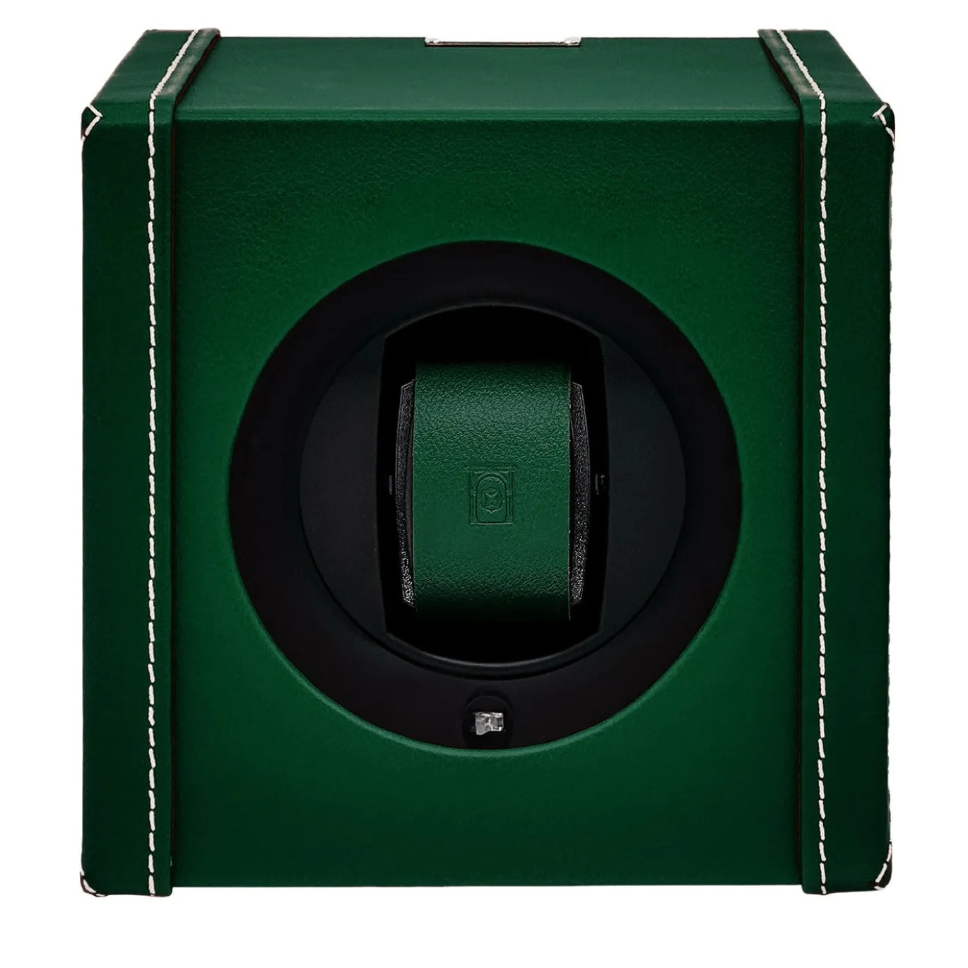 Bauletto porta orologi in pelle verde