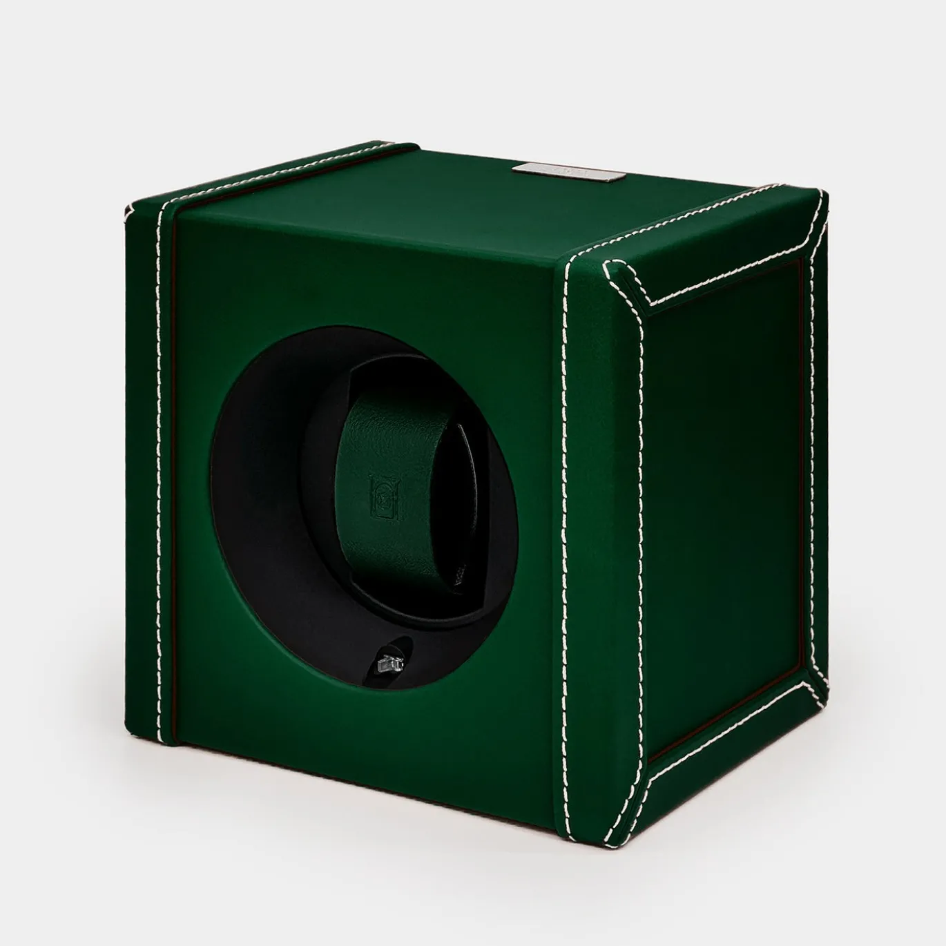 Bauletto porta orologi in pelle verde