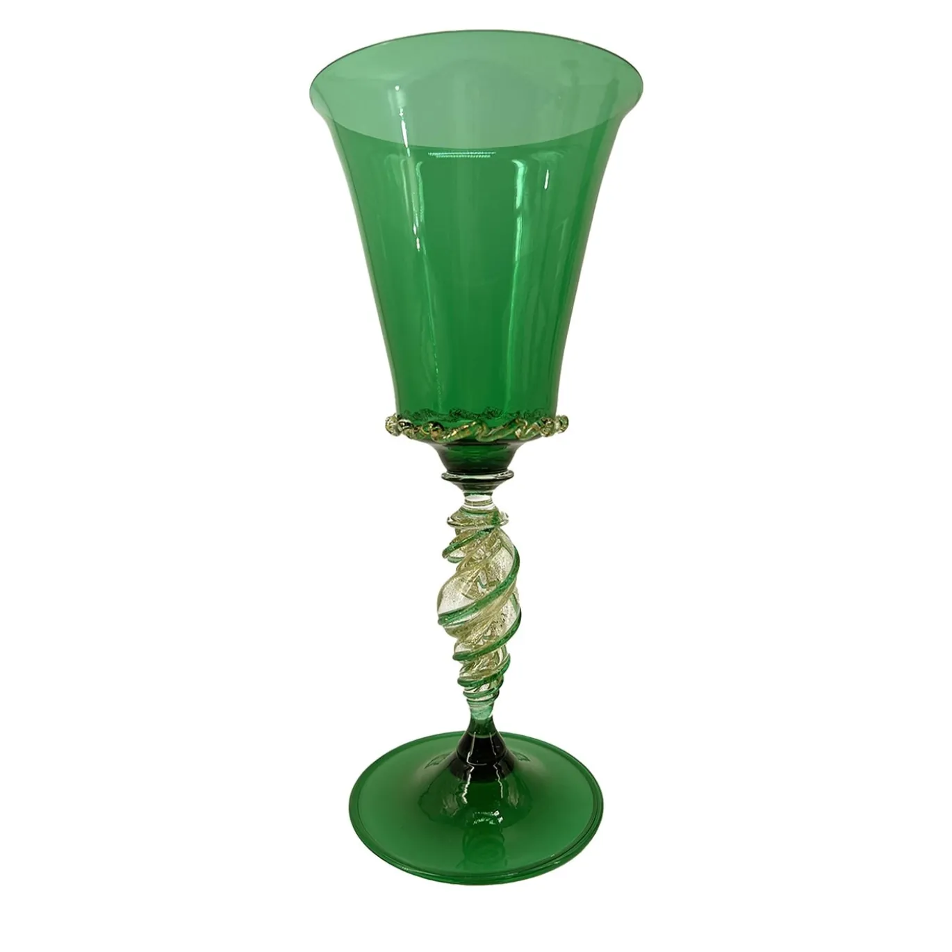 Bicchiere con stelo verde Tipetto #2