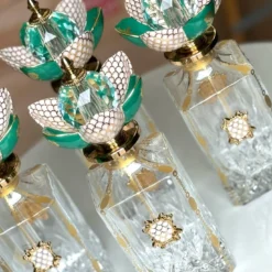 Boccetta Profumo Rose in Porcellana Verde