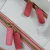 Borsa da Tennis in Pelle Rosa Sinuous
