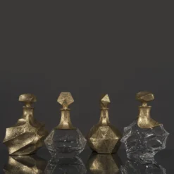 Bottiglia Capriccio Diamante Trasparente e Oro