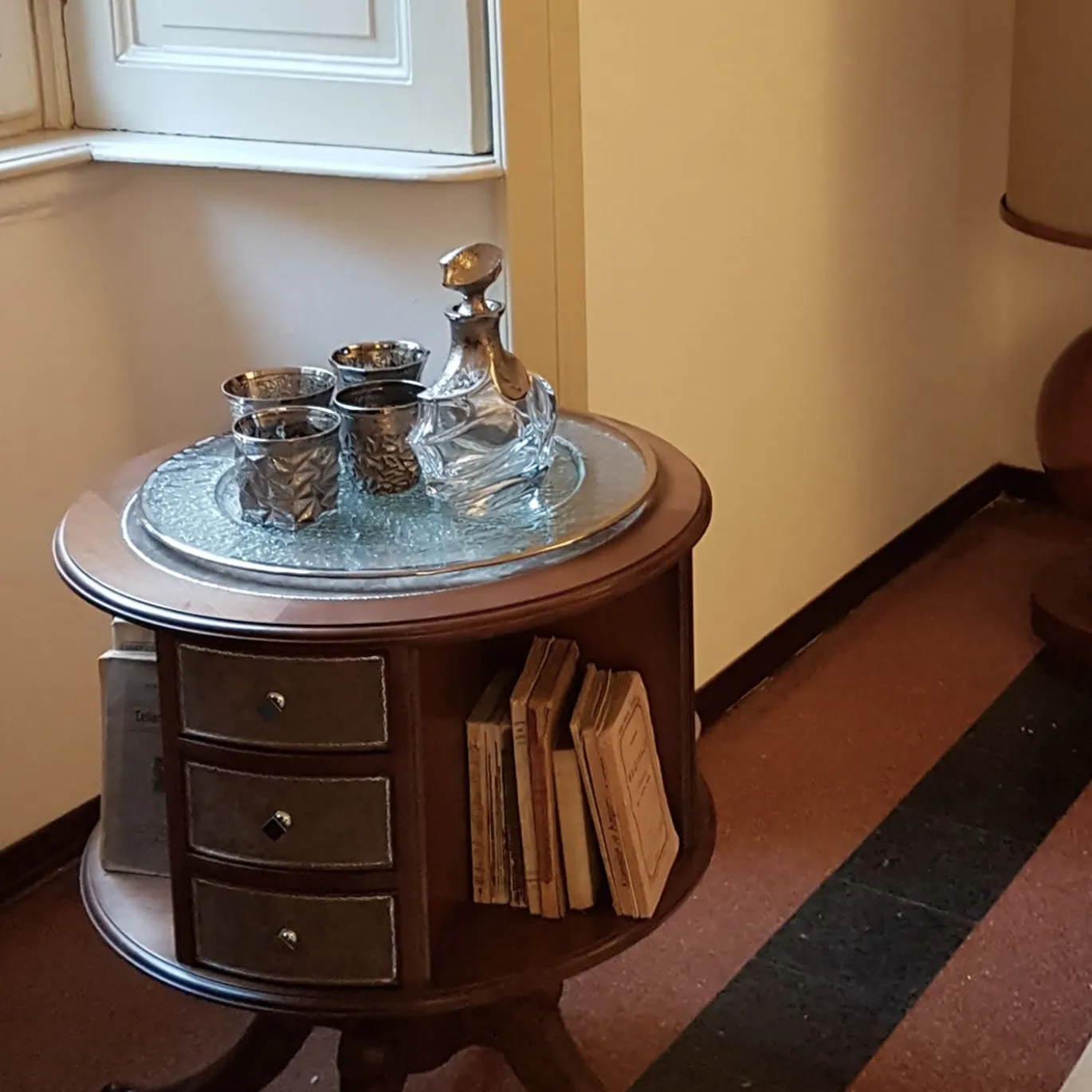 Bottiglia Capriccio Onda Trasparente e Platino