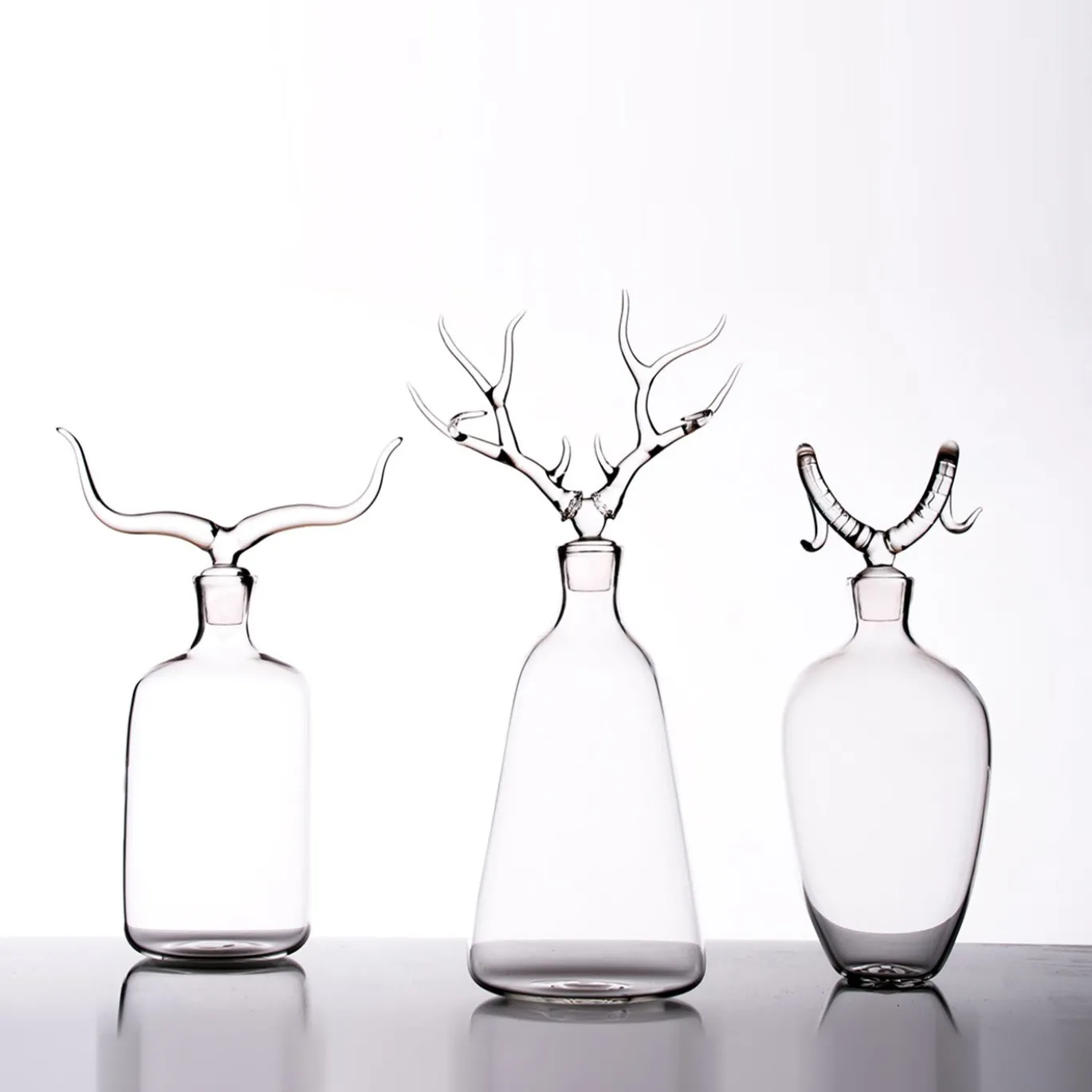 Bottiglia di vetro Deer