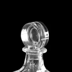 Bottiglia per whisky in cristallo a coste Cubo