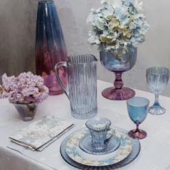 Brocca Prestige blu bordata