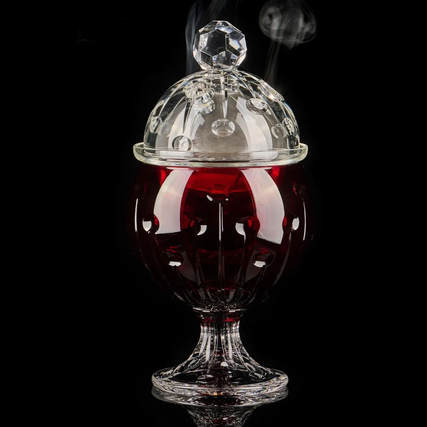 Bruciatore di incenso rosso Baba