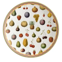 Cabinet De Curiosités Piatto da portata in porcellana con frutta
