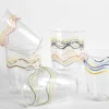 Cabinet De Curiosités Set di 6 bicchieri da acqua con onde colorate
