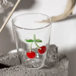 Cabinet De Curiosités Set di 6 bicchieri da acqua con elementi naturali