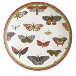 Cabinet De Curiosités Set di 2 piatti da dessert in porcellana con farfalle