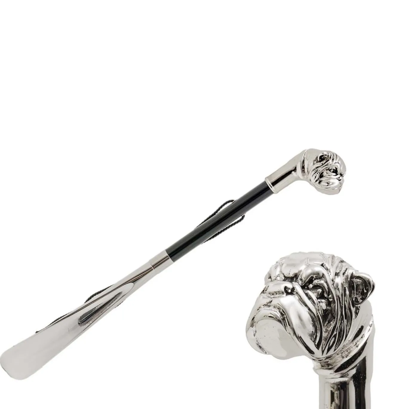 Calzascarpe Bulldog d'argento