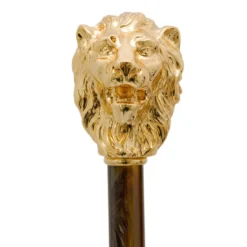 Calzascarpe con testa di leone dorato