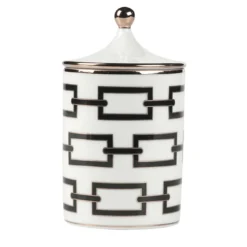 Candela Catene Nero con coperchio di Gio Ponti