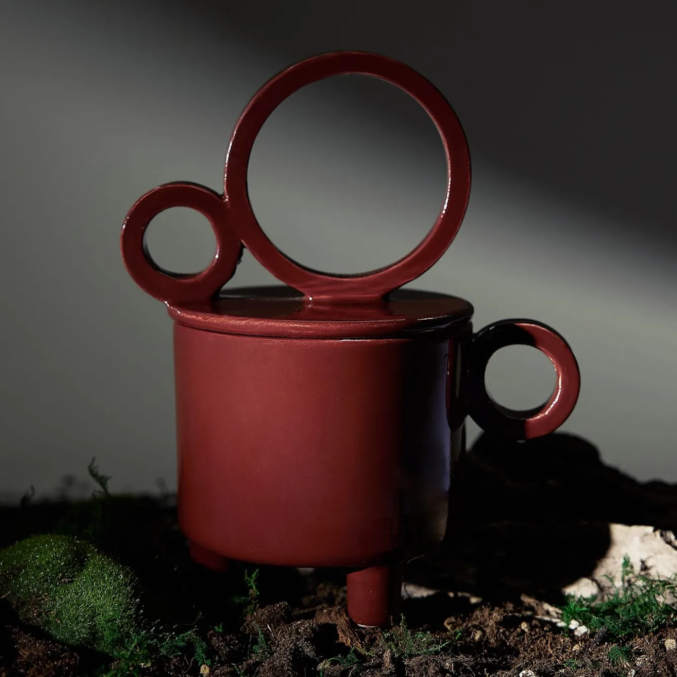 Candela in ceramica Cup Terra