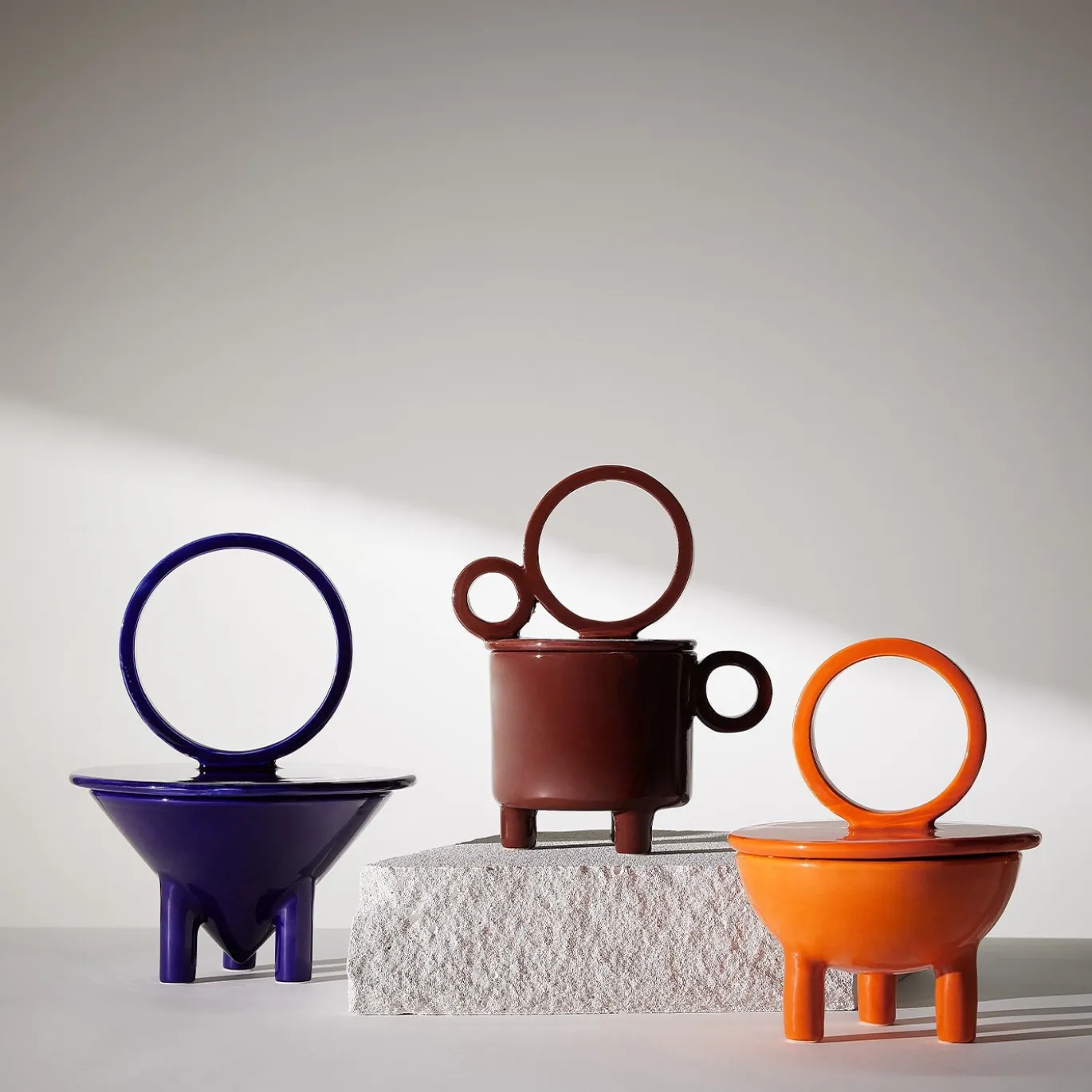 Candela in ceramica Cup Terra