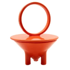 Candela in ceramica Drop Cachi