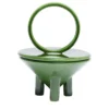 Candela in Ceramica Verde Erba Drop
