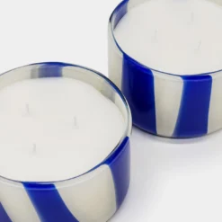 Candela profumata grande in vetro di Murano Capri Estate