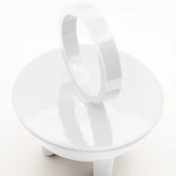 Candela Wok Aria in ceramica bianca