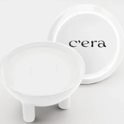 Candela Wok Aria in ceramica bianca