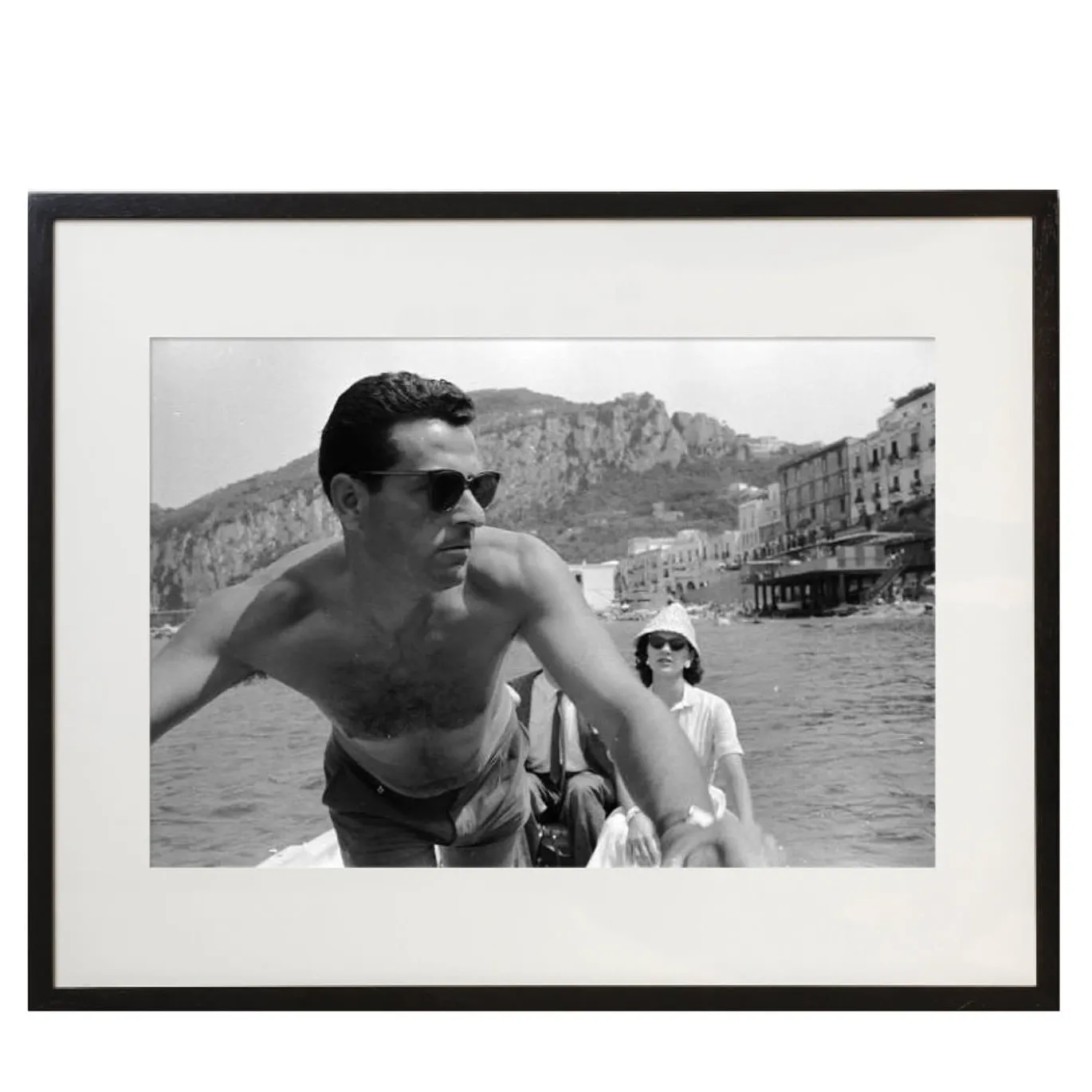 Capri Tourboat Stampa con cornice di Nocella
