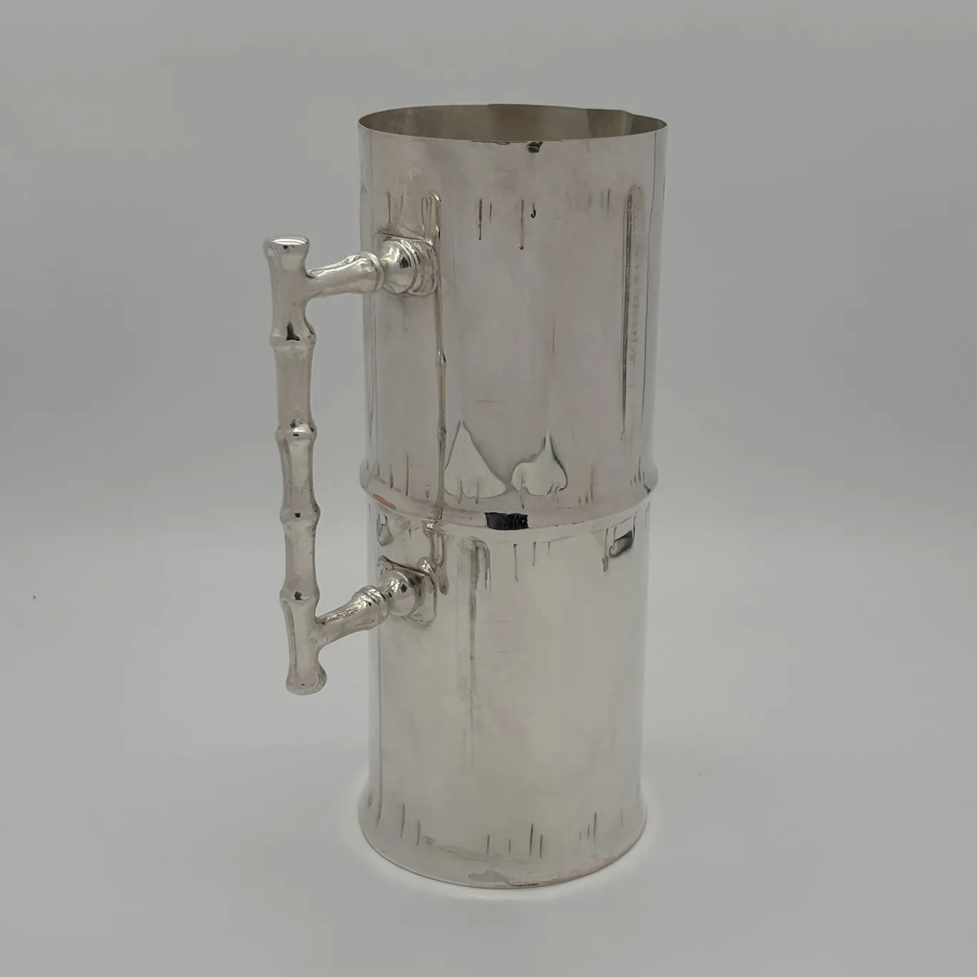 Caraffa d'acqua Bamboo in rame argentato