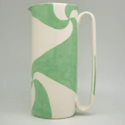 Caraffa in ceramica verde Serlio Atellani