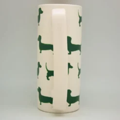 Caraffa in ceramica verde Serlio Bassotti
