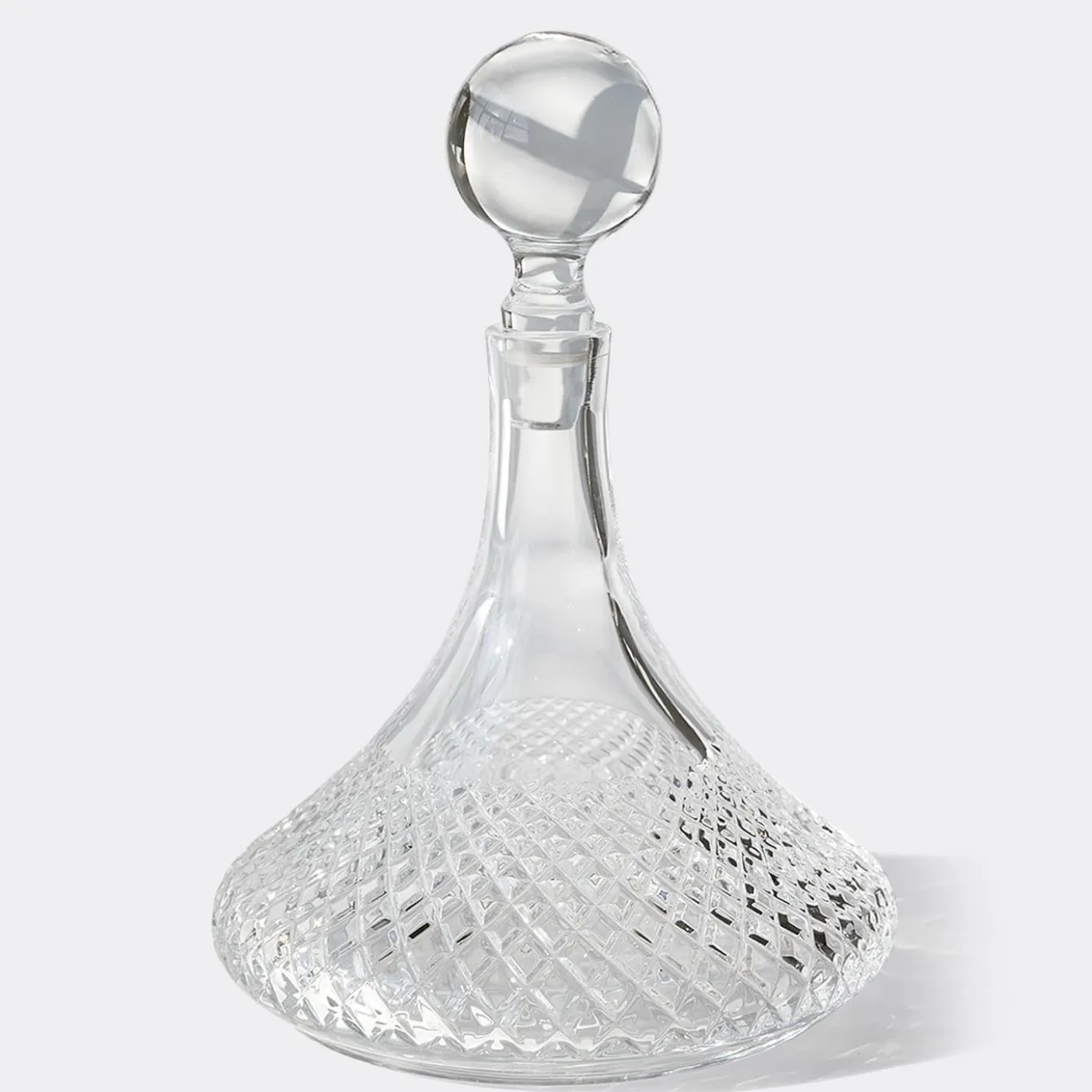 Caraffa in cristallo al piombo incisa a mano Baguette