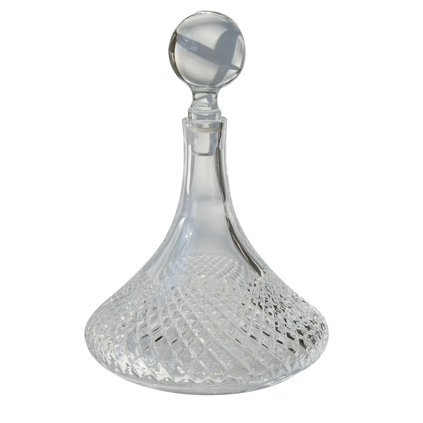 Caraffa in cristallo al piombo incisa a mano Baguette